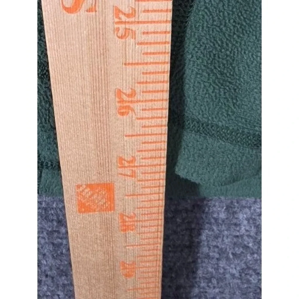 The North Face Fleece Pullover Mens XL Green 1/4 Zip Chest Pocket TKA Sweater‎